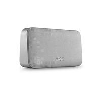 Teufel Motiv® GO 2 Enceinte Bluetooth étanche pour l'extérieur avec une longue durée de vie de la batterie (15 h), norme IPX5, streaming de musique sans fil, carte son USB-C, mode fête - Blanc argenté