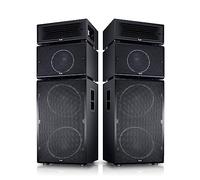 Teufel Power HiFi Ensemble stéréo - Haut-parleurs modulaires - Noirs | Son live impressionnant, Puissance totale de 440 watts, Nombreuses options de connexion et de configuration