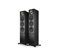 Teufel Stereo L 2 - Paire d'enceintes Actives sur Pied sans Fil Bluetooth WLAN Multiroom Streaming Radio Internet, boîtier en Bois, Enceintes Hi-FI, 190 Watts, système à 3 Voies - Noir (Noir)