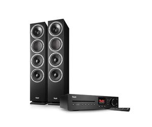 Teufel Theater 500 KOMBO 2 Sound System - Système stéréo Puissant avec Bluetooth aptX et récepteur CD stéréo, WiFi, Radio numérique Dab+, USB (Noir)