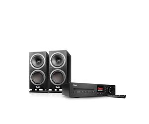 Teufel Theater 500S KOMBO 2 Sound System - Système de Haut-parleurs stéréo Hi-FI avec Bluetooth aptX, WiFi, Premium Sound, Radio numérique Dab+, récepteur CD (Noir)