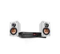Teufel Ultima 20 KOMBO 3 SE - Chaîne HiFi Stéréo avec Bluetooth et CD, Puissante, LAN, WiFi, Radio Numérique Dab+, USB, Système 3 Voies, Musique, Films, Jeux (Blanc)