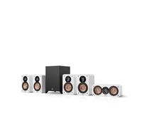 Teufel Ultima 20 Système de son Surround 5.1, caisson de basses frontal ou downfire (optionnellement pilotable sans fil), Bassreflex, système de son HiFi pour home cinéma (Blanc)