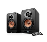 Teufel Ultima 25 Active 2 - Paire d'enceintes bibliothèque Streaming | Prêt à l'emploi, 2 x 50 watts RMS, Son TV puissant, Bluetooth, AUX, Radio numérique DAB+ et FM