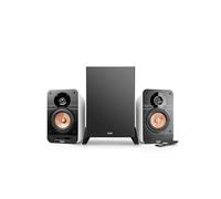 Teufel Ultima 25 Active Club Edition 2.1 - Enceintes Actives avec Caisson | Enceintes bibliothèque actives avec Bluetooth et récepteur AV intégré, Dolby Audio, DAB+, HDMI ARC CEC - blanc
