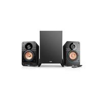 Teufel Ultima 25 Active Club Edition 2.1 - Système Son prêt à l'emploi | Enceintes bibliothèque actives, Caisson de basses sans fil, Bluetooth, radio, Noir