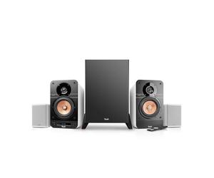 Teufel Ultima 25 AKTIV 4.1 Système de Son avec Caisson de Basses sans Fil - Enceintes d'étagère Actives avec Bluetooth et récepteur AV intégré, Dolby Audio, Dab+, HDMI Arc CEC, Touch - Blanc
