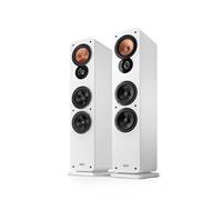 Teufel Ultima 40 Mk4 Enceintes stéréo - Paire d'enceintes colonnes Hi-FI Haut de Gamme, Tweeter Phase Plug, Double Port Bass-Reflex, Haut-Parleur médium en Kevlar tissé - Noir (Blanc)