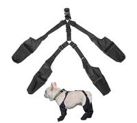 Teupyon Chaussures pour chien, imperméables et anti-salissures avec bretelles, protection réglable et anti-chute pour petits chiens, protection des pattes de chien avec sangle auxiliaire