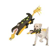 Teupyon Jouet à mâcher pour chiens, crocodile et canard - Jouet couineur en peluche pour chien - Pour lancer le salon, le balcon, la cour, les races de petite, moyenne et grande taille