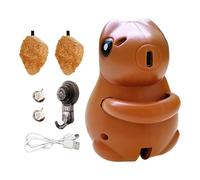 Teupyon Jouet automatique pour chat | Jouet électrique en forme d'écureuil pour chat avec corde à soulever intelligemment, balle pour chat, jouet motorisé pour attirer l'attention de votre chat