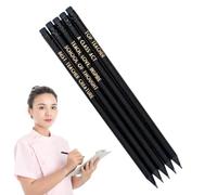 Teupyon Lot de 5 crayons de profession amusants en bois foncé avec mots - Crayons portables pour la vie quotidienne, le travail, les enseignants, les lieux de travail, les études