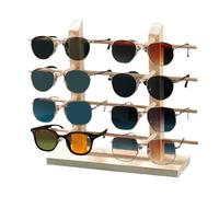 Teupyon Présentoir à lunettes de soleil - Support de lunettes en bois - Présentoir à lunettes - Support de lunettes de soleil, support de lunettes amovible pour homme et femme