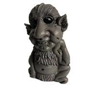 Teupyon Statue d' primitif | Figurine Miniature d' primitif - Statue de Jardin féérique en résine Artisanale en résine Vintage pour intérieur et extérieur