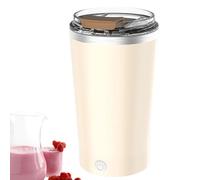 Teupyon Tasse à mélanger électrique, tasse à mélange haute vitesse avec couvercle, tasse à lait de 400 ml, tasse à eau pour café, lait, cacao et autres boissons