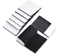 TEUVO 6 Paires Scratch Autocollant, 11 CM Large et 15 CM Long Scratch Adhésif pour Bricolage, Applications de Fixation, de Montage et D'accrochage à la Maison et Bureau