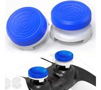 TEUVO Capuchons Joystick pour PS5 - Thumbsticks Grip pour PS4 PS5 Controller, Thumb Grip Manette Silicone Caps Accessoires Manette Controller à Aide avec Viser Réduire Pouce Fatigue, Bleu Roi 2 pièces