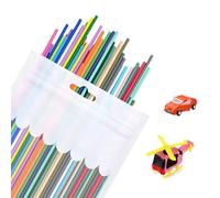 TEUYOE Lot de 110 recharges de filament pour stylo 3D, 22 couleurs compatibles avec stylos 3D PCL basse température d'impression 2,5 mm, recharges pour stylo 3D 3Doodler Start pour œuvres d'art