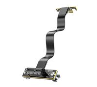 Teuypty Câble de Fixation Magnétique PCIe 4.0 X1, Rehausseur 16 Gbit/S à Double Angle de 90° pour Carte WiFi PCIe M.2, Adaptateur USB pour Emplacement D'Extension PCIe, Support de de 10 Cm