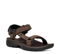 Teva Sandales Terra Fi 5 Universal en cuir pour homme lanières auto-agrippantes Brun Taille 47