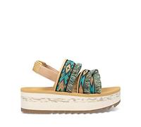 Teva 6851 femme Sandale à talon, Double Diamond Teal Blue, 40 EU