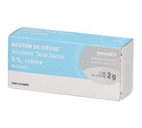 Teva Aciclovir 5 % Crème 2 g
