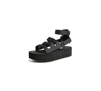 Teva Femme Flatform Mevia Adjustable Quick-Drying Casual Sandals, Noir, 38 EU