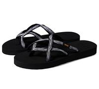 Teva Femme Olowahu Sandale, Palms Noir Blanc, 38 EU