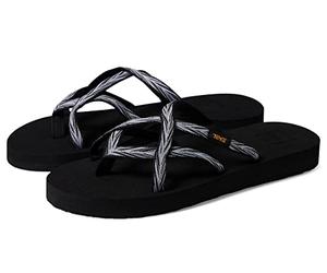 Teva Femme W Olowahu Sandale, Palms Black White, 41 EU