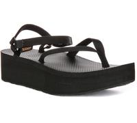 Teva Flatform Slim Ins Grippy Traction Sandale Femme En Noir EU 36-42