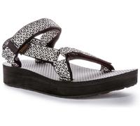 TEVA Midform Universelle Ouvert Lanière Vegan Sandale Blanc Noir Femmes UK 3 - 8