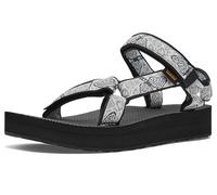 Teva Sandales compensées universelles Midform pour femme, Enchanted Forest Noir/Blanc, 7