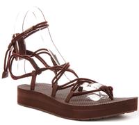 Teva Sandales Plateforme Toile Infinity Marche Femme Rouge
