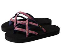 Teva Tongs Olowahu pour enfant, Palmiers Indigo/Rose Violet, 5 Big Kid