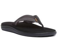 TEVA Voya Tongs Orteil Tong Barre Rue Sandales pour Hommes en Noir Gris UK 6 -