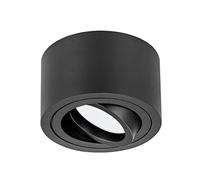 TEVEA Led Spot de Plafond | Led module remplaçable 7W 230W 3 Niveaux de Luminosité | Plafonnier ultra Plat orientable | aussi pour salle de bain (Noir - Blanc Chaud)