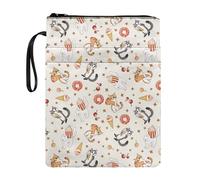 Tevecatos Étui de protection réutilisable avec fermeture éclair sur le devant pour lecteur de bibliothécaire