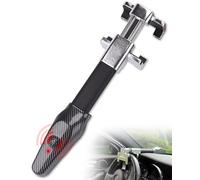 Tevlaphee Antivol Voiture 2En1, Canne Bloque Volant et Alarme Intelligente 120 dB, , Ajustement Universel