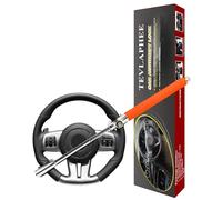 Tevlaphee Antivol Voiture, Canne Antivol Voiture, Antivol Volant Voiture(ORANGE)