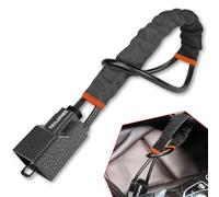 Tevlaphee Antivol Volant Amélioré, Bloque Ceinture, Tête Métal, Dispositif Antivol Auto Haute Visibilité, Robuste, Universel pour Voiture, SUV, Pickup, Jeep, Van, 3 Clés(Noir)