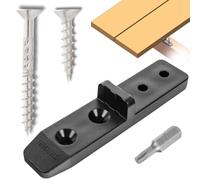TEVOTECH Lot de 350 connecteurs de terrasse avec vis, pour fixation des lames de bois et de terrasse, invisibles avec vis en acier inoxydable, clips en plastique pour lames de terrasse