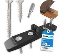 TEVOTECH Lot de 50 connecteurs terrasse avec vis, pour fixation invisibles des lames de bois et terrasse