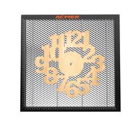 TEVOUP ACMER-E10 Table de travail pour découpe laser en nid d'abeille Plateau en acier 400x400mm pour machine de gravure laser CO2 ou diode Compatible avec NEJE/XTOOL/ORTUR/SCULPFUN Table de protectio