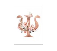 Teweakt Psychologie Imprime Mur Affiche Cerveau neurones Cou nerfs Floral médical Art Toile Peinture psychiatre médecin Bureau décor(4,15x20cm No Frame)