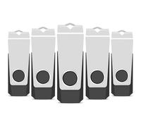 TEWENE Lot de 5 clés USB 8 Go - Clé USB 2.0 haute vitesse - Multicolore - Rotate