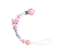 Tewindsor-Collier De Dentition En Silicone De Qualité Alimentaire Pour Bébé,Jouet À Mâcher Pour Infirmière,Clip De Sucette Avec Nom,Cadeau De Bricolage Pour Chat - Type E