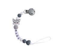 Tewindsor-Collier De Dentition En Silicone De Qualité Alimentaire Pour Bébé,Jouet À Mâcher Pour Infirmière,Clip De Sucette Avec Nom,Cadeau De Bricolage Pour Chat - Type F