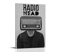 TEWRGEU Radiohead Poster mural sur toile esthétique style vintage avec cadre 60 x 90 cm