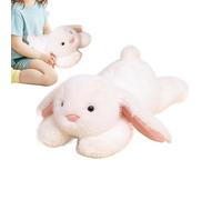Tewzafiya Animal en peluche de lapin menteur, peluche de lapin à oreilles longues | Peluche de lapin câlin,Collection d'animaux câlins réalistes pour salle d'étude, décoration