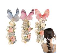 Tewzafiya Bandeau cheveux pour téléphone - élastiques pour cheveux sans dommage - accessoire coiffures pour filles, adolescentes, activités sportives, utilisation quotidienne